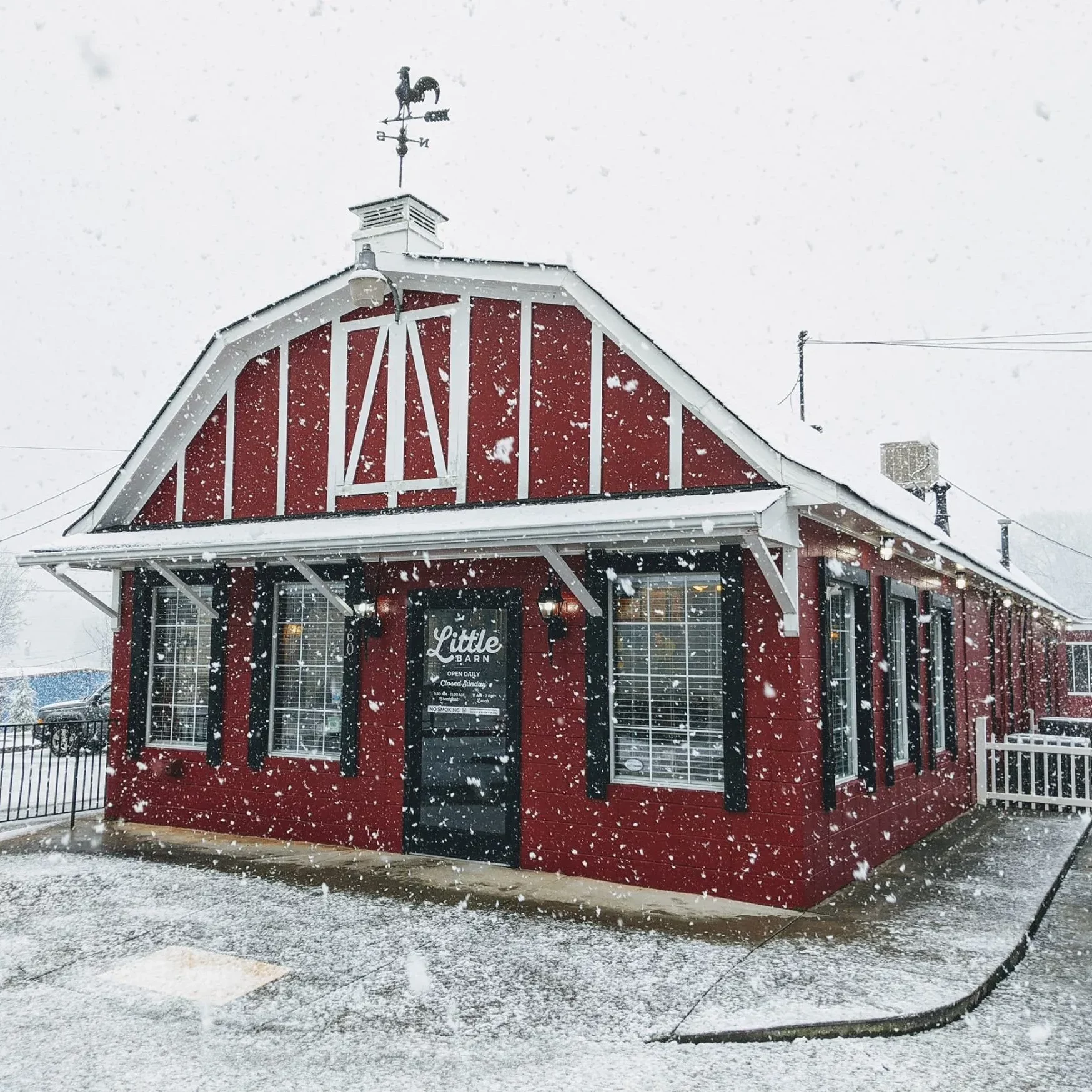 Snow at Little Barn Lawrenceville